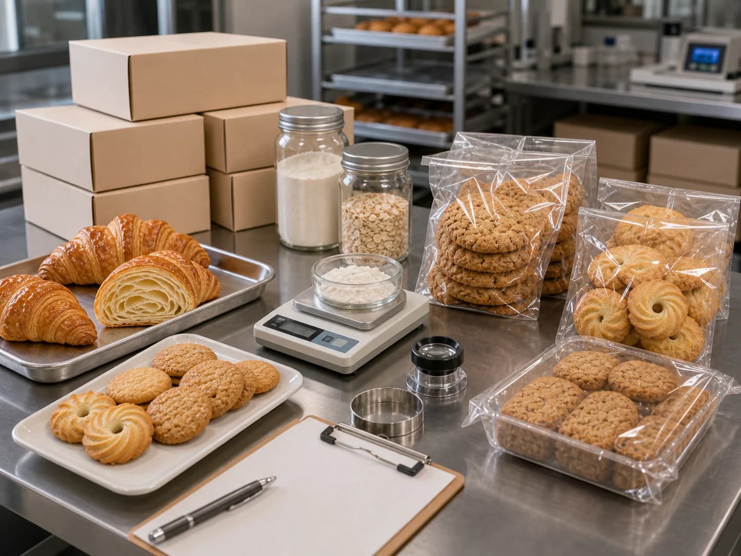 Bakery facility quality control with packaged products